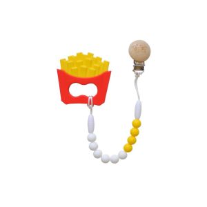 Glitter & Spice French Fry Teether - With Teether Clip