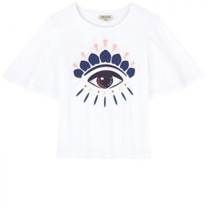 Kenzo Kids Girls Wax Eye Cotton T-Shirt - 5A