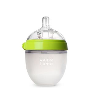 COMOTOMO Silicone Baby Bottle Green 150ml - Slow Flow Nipples