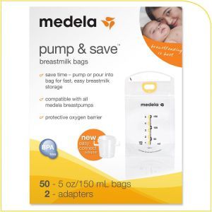 Medela Pump & Save Breast Milk Storage Bags 50 x 150ml