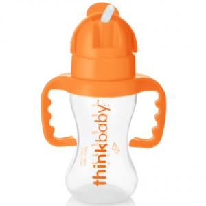 Thinkbaby Thinkster Straw Bottle Orange 9oz 260ml