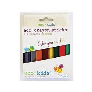 Eco-Crayon Sticks All Naturals Beeswax 20 Pack