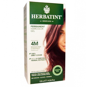 意大利Herbatint天然植物染发剂 4M- 红褐栗色 40余年无氨植物染发专家 孕妇可用