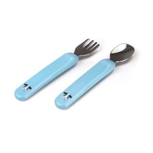 Kidsme - Premier Spoon & Fork - Aquamarine