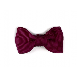 Baby Wisp Mini Latch Wisp Clip Charlotte Bow Burgundy