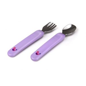 Kidsme - Premier Spoon & Fork - Lavender