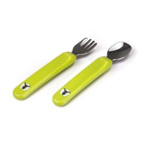 Kidsme - Premier Spoon & Fork - Lime