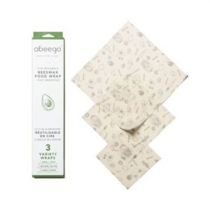 Abeego Beeswax Food Wrap 3 Variety Wraps