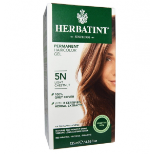 意大利Herbatint天然植物染发剂 5N- 浅栗色 40余年无氨植物染发专家 孕妇可用
