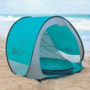 Bblüv Sunkito - 防紫外线 50 便携式帐篷挡太阳和蚊子- 蓝/灰