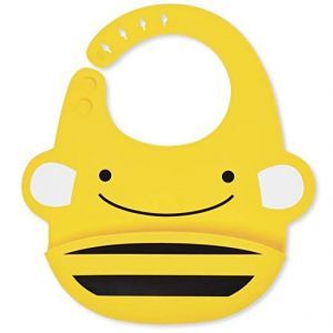 Skip Hop Zoo Fold & Go Silicone Bib-Bee