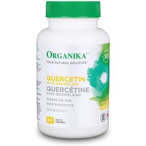 Organika Quercetin with Bromelain 400 mg + 100 mg 60 Caplets