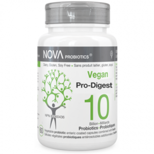 Nova Probiotics VEGAN Pro-Digest 10 Billion 60 Vcaps