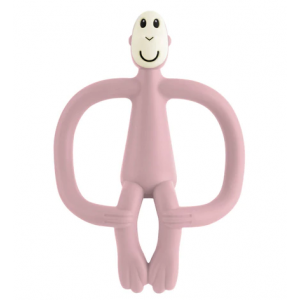 Matchstick Monkey Animal Teething Toy in Dusty Pink