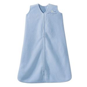 HALO SleepSack Wearable Blanket, M-Fleece, Baby Blue, TOG 1.0 Large