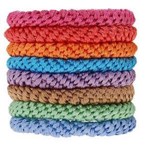 L.Erickson Grab & Go Ponytail Holders Set of Eight - Spring