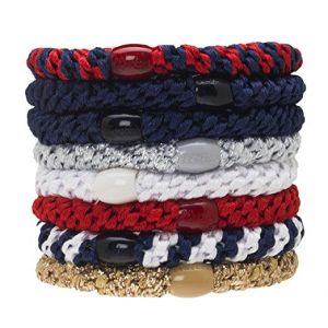 L.Erickson Grab & Go Ponytail Holders Set of Eight - City Lights