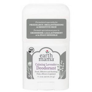 Earth Mama Calming Lavender Deodorant Travel Size - For Pregnancy, Breastfeeding and Sensitive Skin 17g