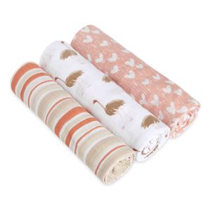 Aden & Anais Classic Swaddles - Flock Together 3-pack