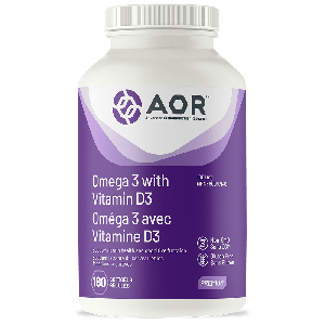 AOR Omega 3 with Vitamin D3 180 Softgels