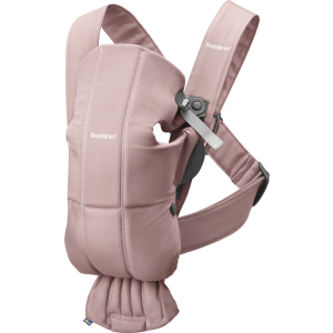 BabyBjorn Baby Carrier Mini - Old Rose Cotton Dusty Pink