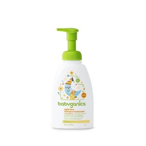 Babyganics Night Time Shampoo Body Wash Orange Blossom 16oz 473ml