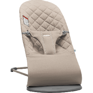 BabyBjorn Bouncer Bliss - Sand Gray Cotton