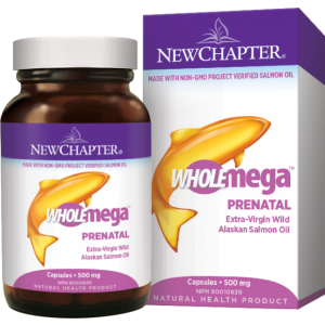 New Chapter Wholemega Prenatal 500mg 90 Capsules