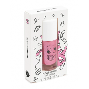 Nailmatic Kitty Kids Water-Based Nail Polish - Pink Glitter 8ml