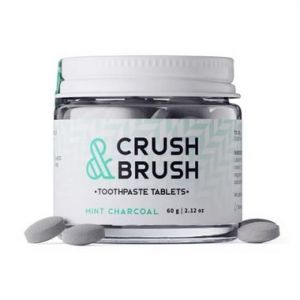 Nelson Naturals Crush and Brush 刷牙糖-薄荷黑炭味 80片
