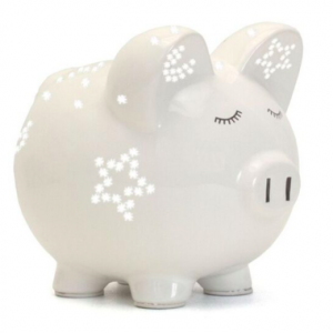 Child to Cherish Night Light Piggy Bank - White