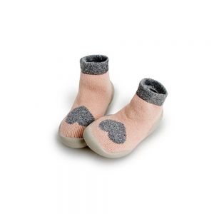 Collegien Shoe Socks Chaussons Warm Heart Cachemire Et Laine