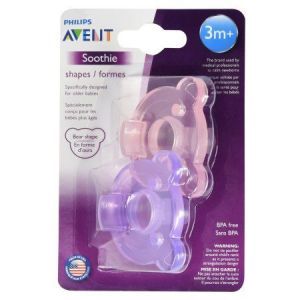 Philips AVENT Shape Soothie Purple/Pink - 0-3+ Months 2 Pack