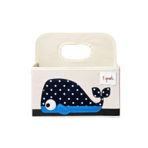 3 Sprouts Diaper Caddy whale