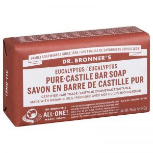 Dr. Bronner's Pure Castile Bar Soap Eucalyptus 140g