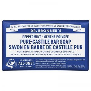 Dr. Bronner's Pure Castile Bar Soap Peppermint 140g