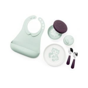 Stokke Munch Complete Soft Mint (Bowl, Cup, Plate, Fork, Spoon & Bib)