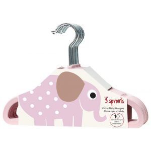 3 Sprouts Hangers (set of 10) Elephant