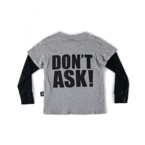 Nununu Don't Ask T-shirt Heather Grey