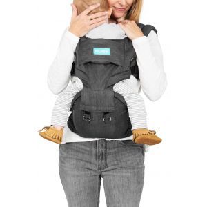 Moby 2-In-1 Grow With Baby Carrier And Hip Seat 100% Cotton - Grey
