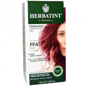 意大利Herbatint天然植物染发剂 FF4- 紫色 40余年无氨植物染发专家 孕妇可用