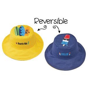 FlapJackKids Kid's Sun Hat Surfer/Popsicle Medium (2-4 Years)