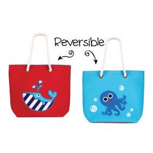 FlapJackKids Tote Whale/Octopus