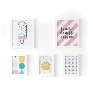 Gautier Studio PEZ Set of 5 - White Frames