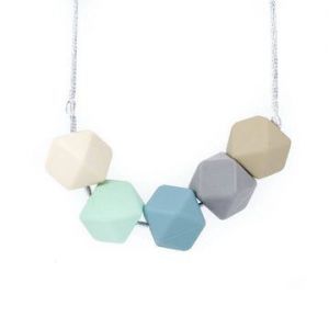 Glitter & Spice Kids  Silicone Teething Necklace -Charlotte
