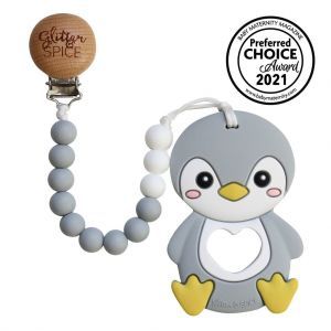 Glitter & Spice Penguin Teether