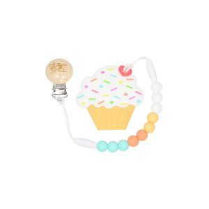 Glitter & Spice Cupcake Teether - Creamsicle