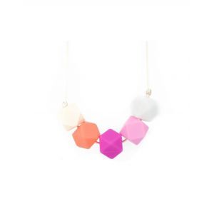 Glitter & Spice Kids Silicone Teething Necklace -Freya