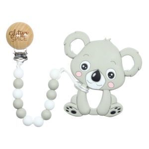 Glitter & Spice Kids Silicone Teething Necklace -BFF Koala