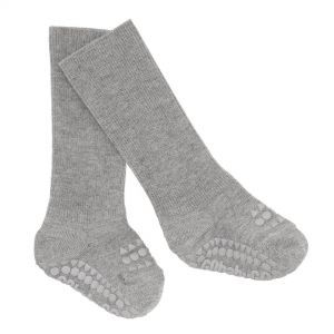 GoBabyGo Bamboo Crawling Socks - Grey Melange